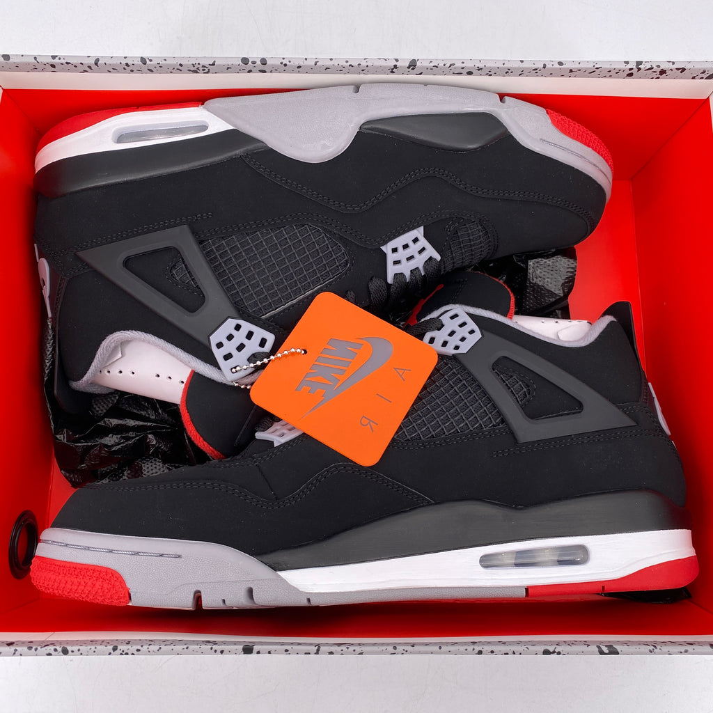 Air Jordan 4 Retro "Bred" 2019 New Size 11.5