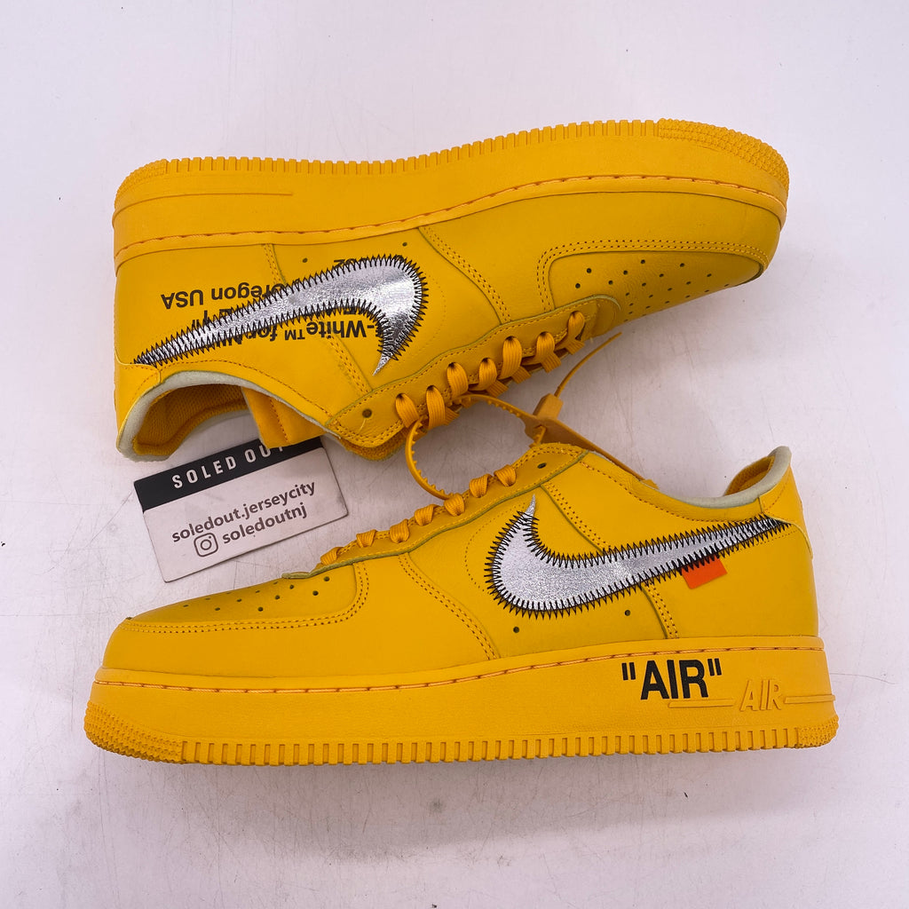 Nike Air Force 1 Low / OW "University Gold" 2021 New Size 10