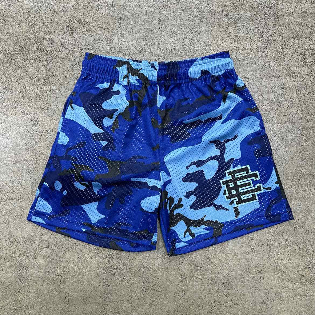 Eric Emanuel Mesh Shorts "BLUE CAMO" Blue New Size S