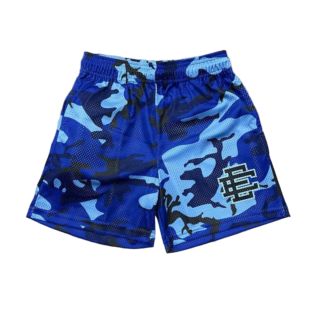 Eric Emanuel Mesh Shorts "BLUE CAMO" Blue New Size S