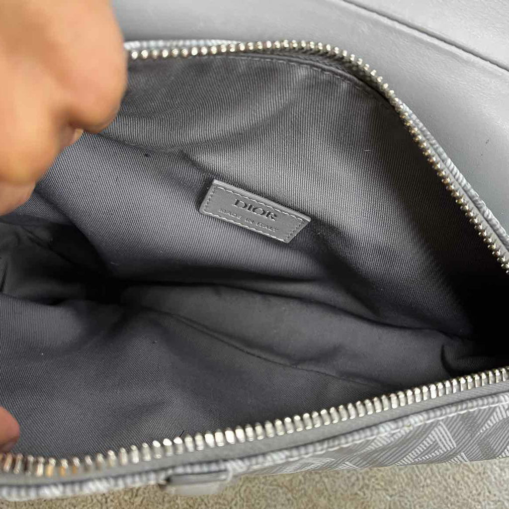 Dior Saddle Bag "DIAMOND" Used Grey Size OS