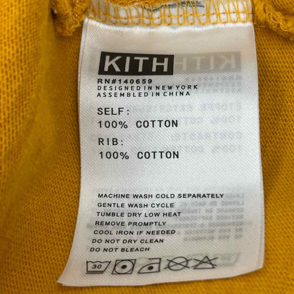 Kith T-Shirt "PAISLEY" Yellow Used Size L
