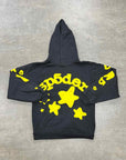 Sp5der Hoodie "BELUGA" Black Onyx New Size 2XL