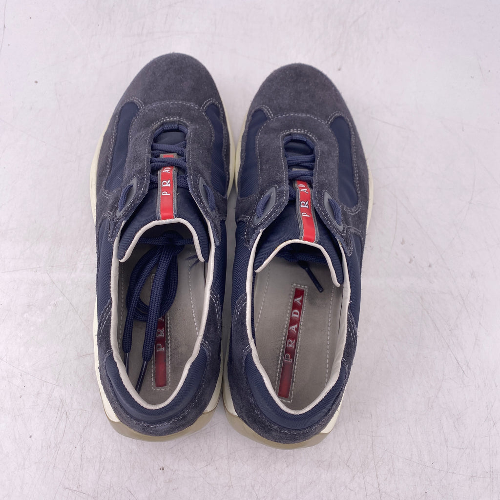 Prada America's Cup "Navy Suede"  Used Size 6 PRADA