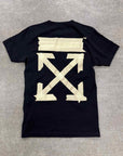 OFF-WHITE T-Shirt "TAPE ARROW" Black New Size XS