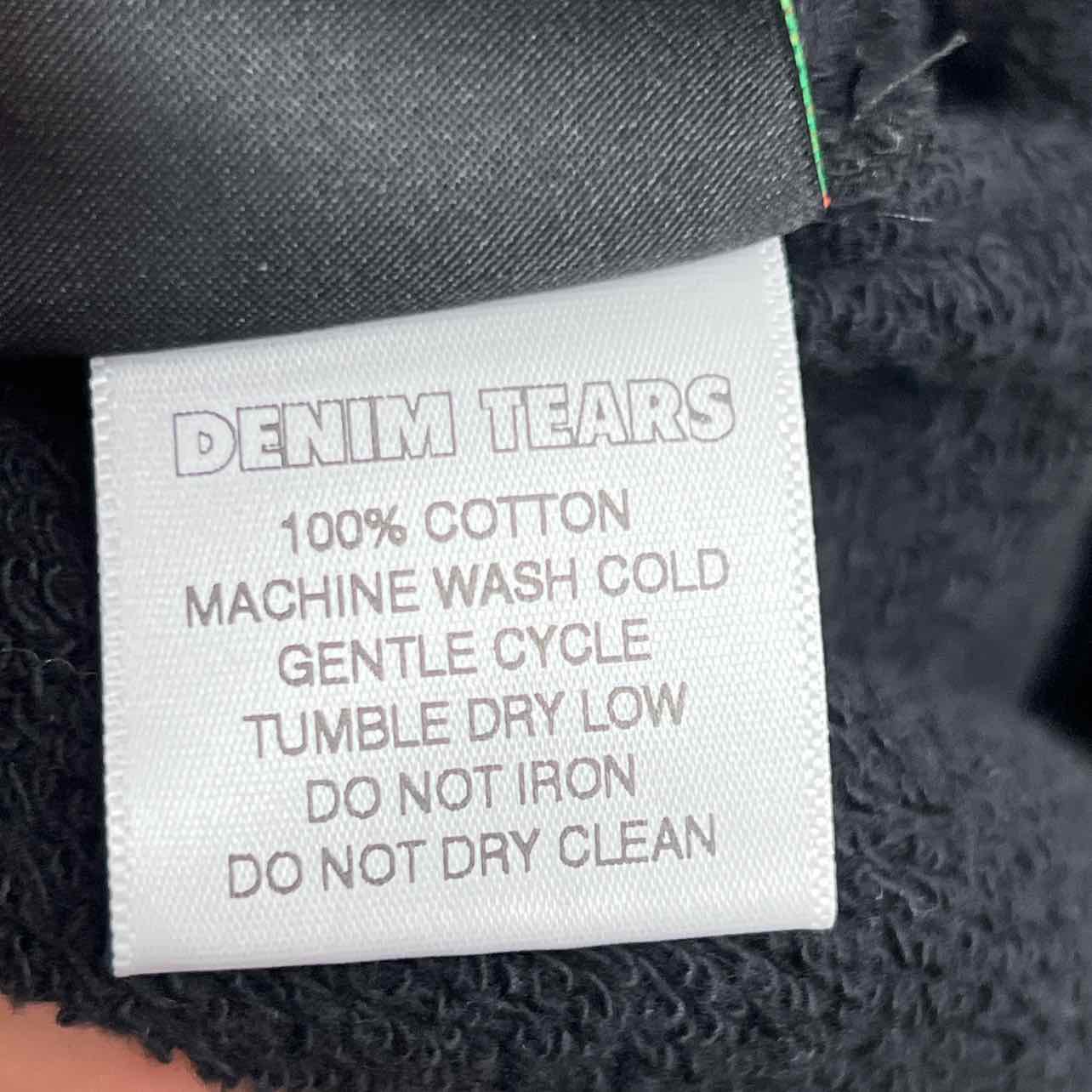 Denim Tears Sweatpants &quot;COTTON WREATH&quot; Black Used Size L