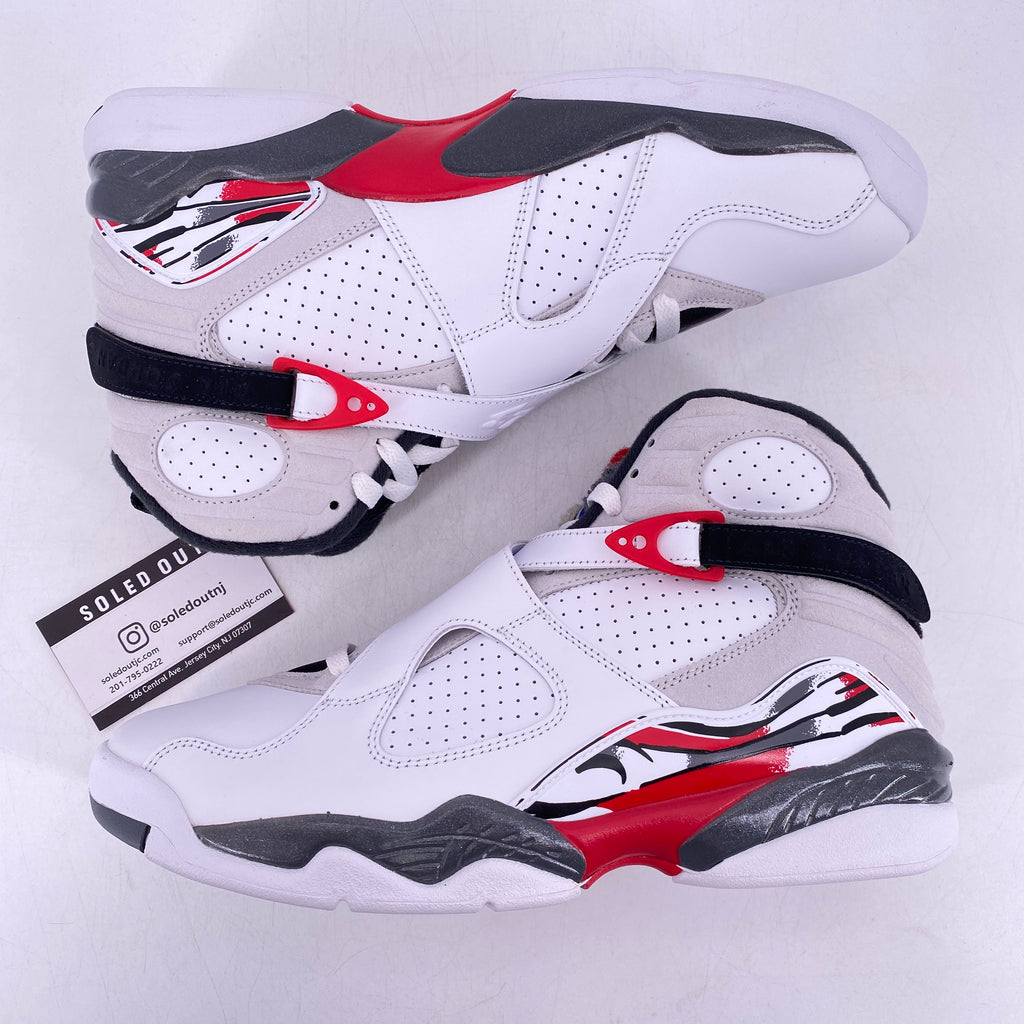 Air Jordan 8 Retro "White True Red" 2025 New Size 10.5
