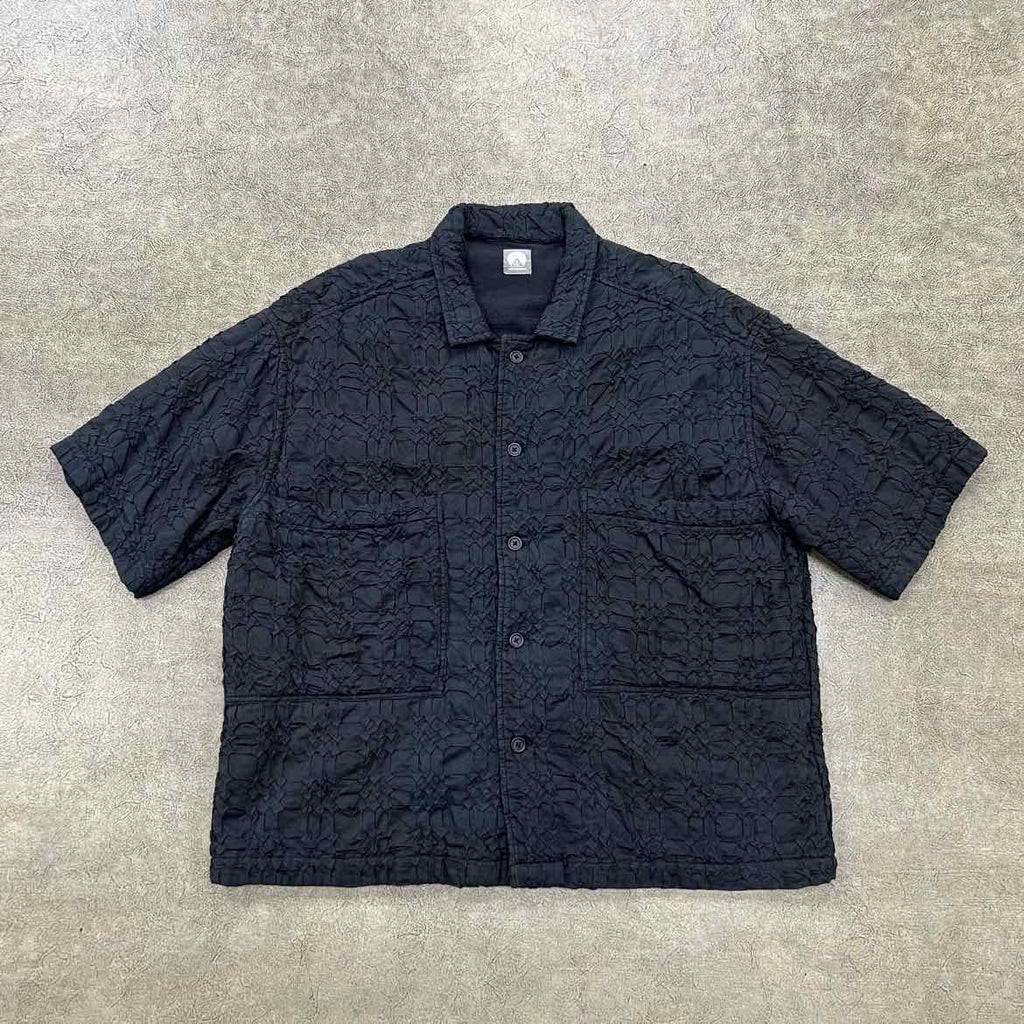 18 East Polo "CRINKLED" Black Used Size L