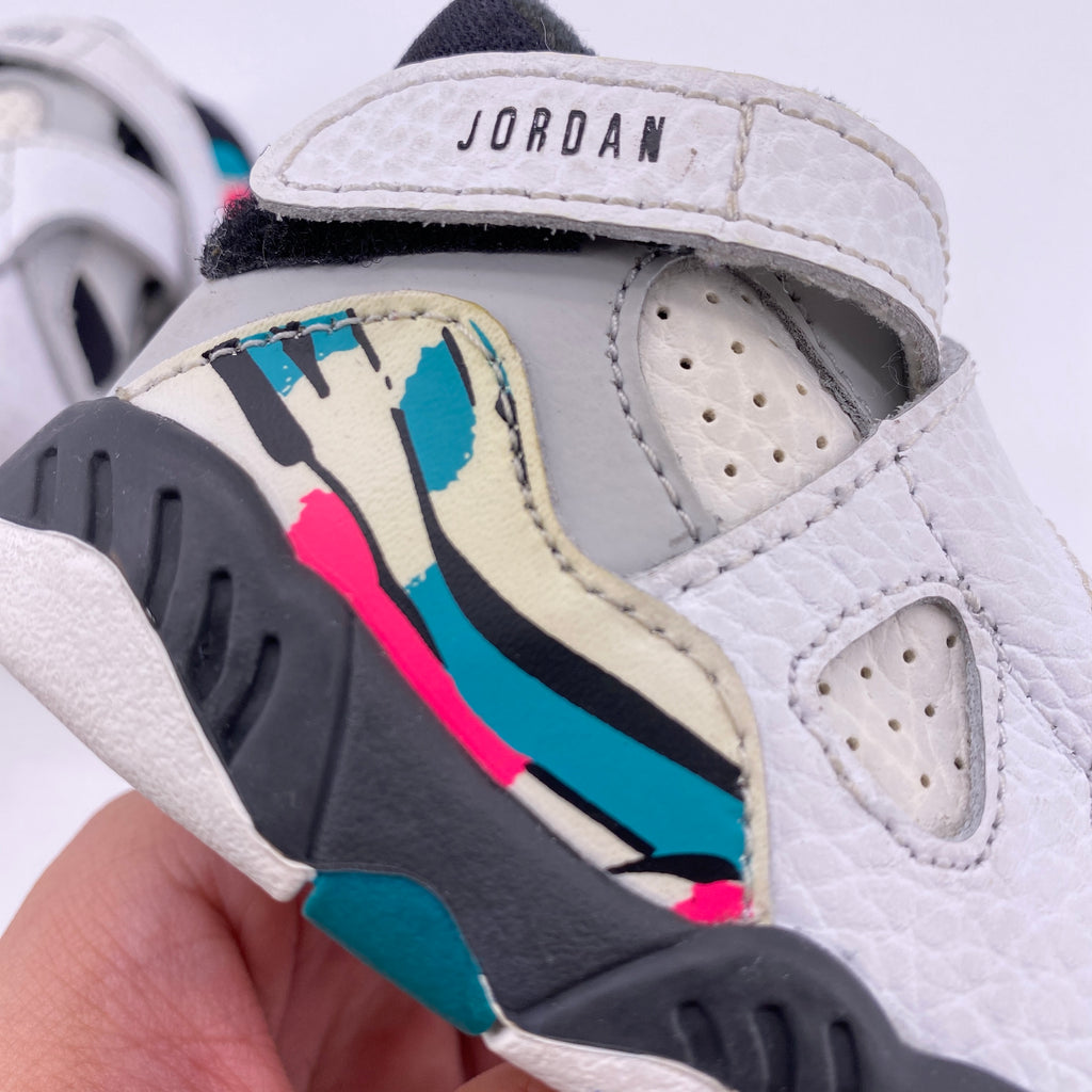 Air Jordan (TD) 8 Retro "South Beach" 2018 New Size 2c