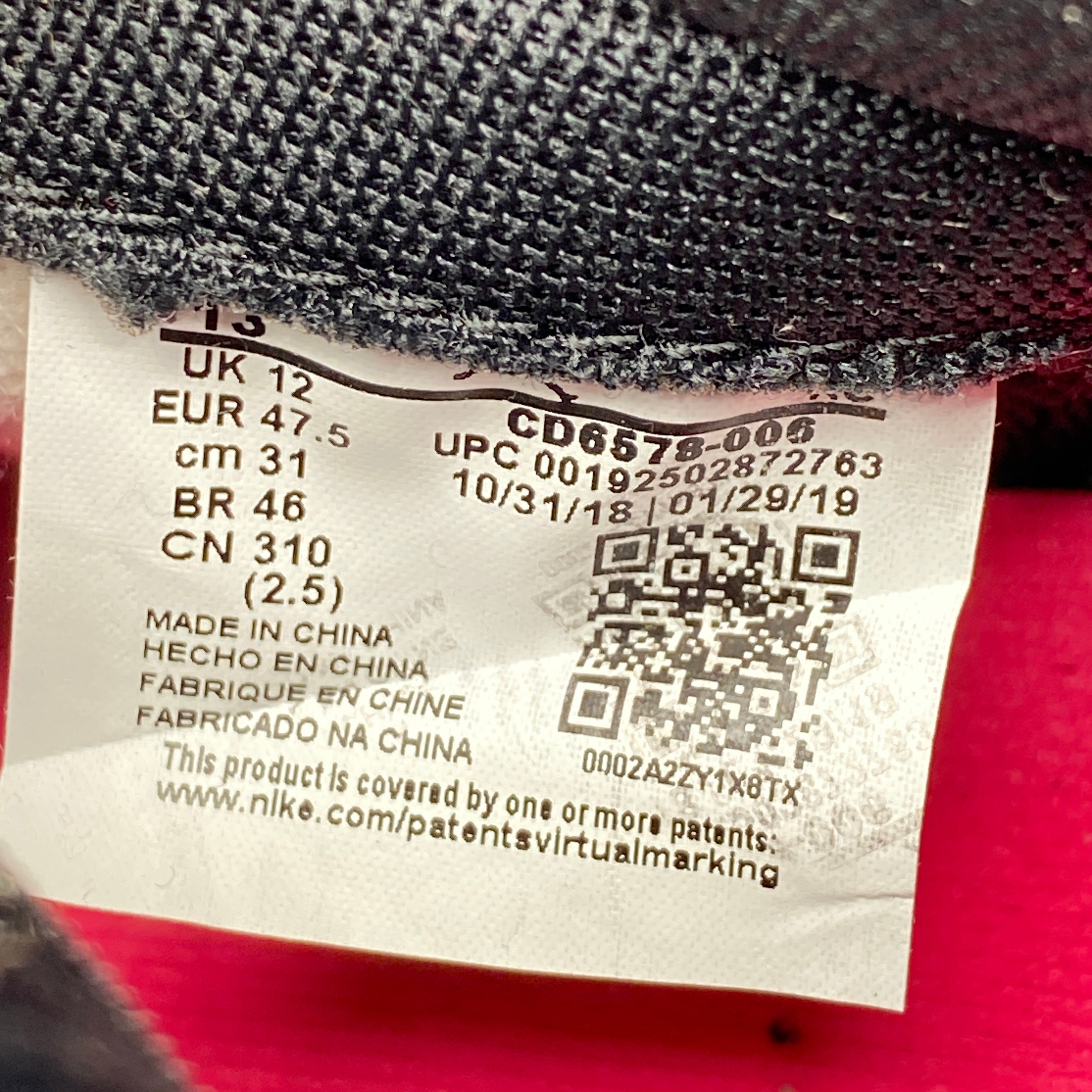 Air Jordan 1 Retro High OG &quot;Nyc To Paris&quot; 2019 New Size 13