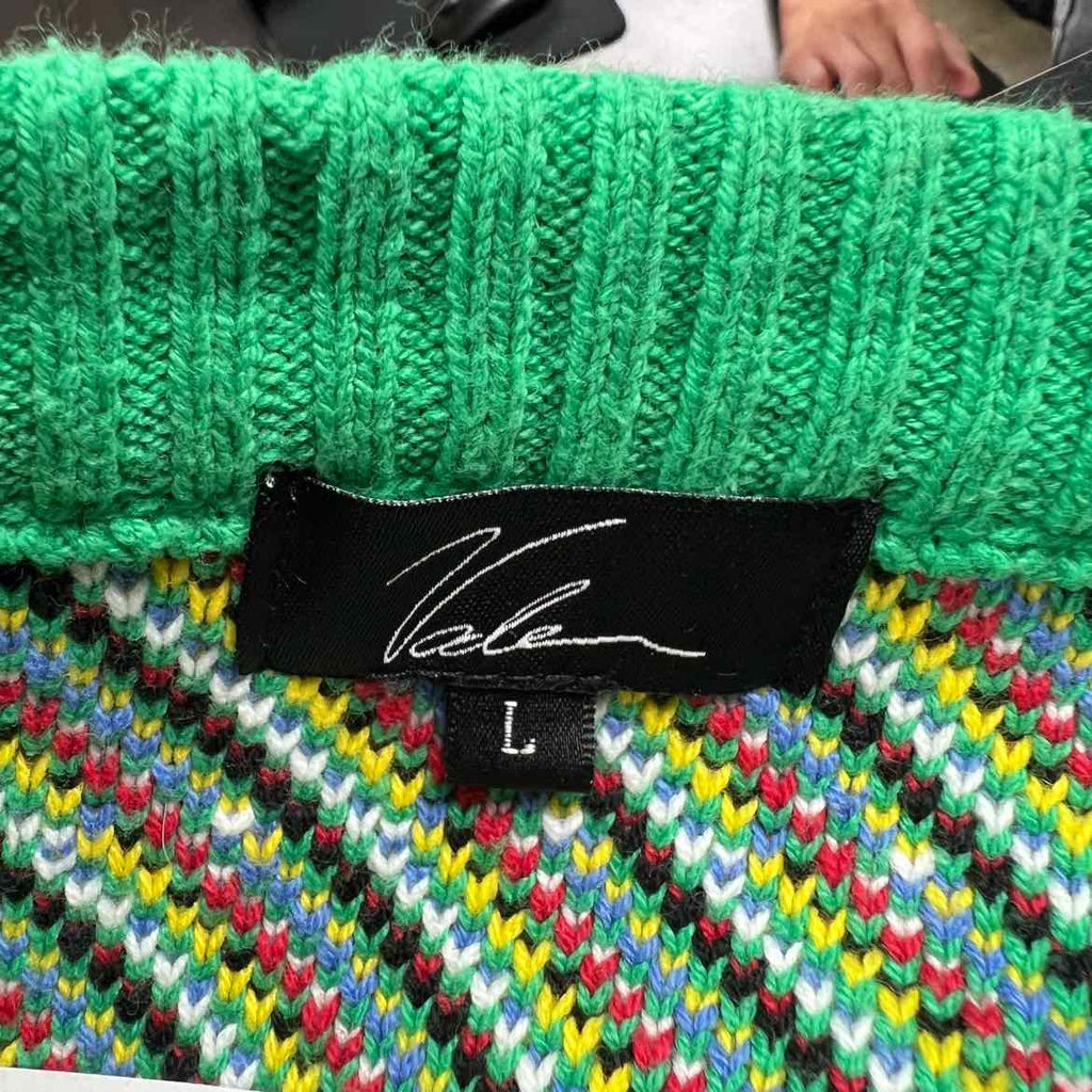 Vale Knit Crewneck "MASCOT" Green Used Size L