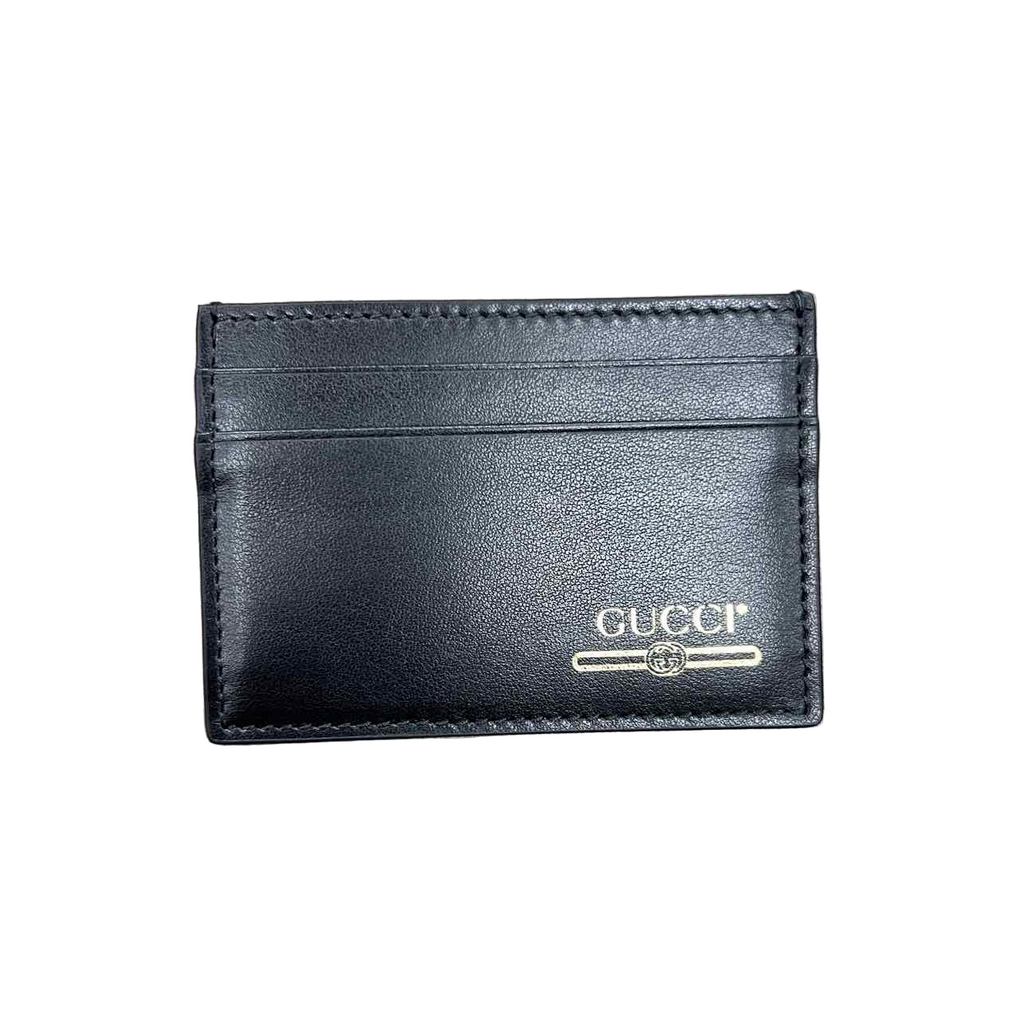 Gucci Card Holder "LEATHER" New Black