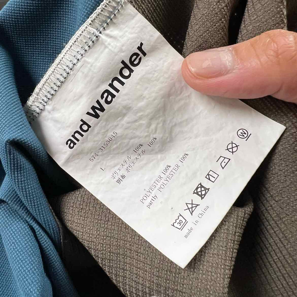 And Wander Zip Up "TECH" Blue Used Size L