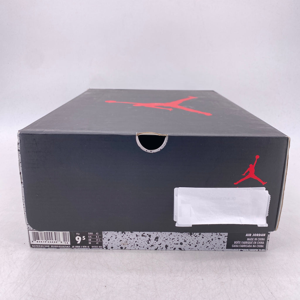 Air Jordan 5 Retro "Black Metallic" 2016 Used Size 9.5