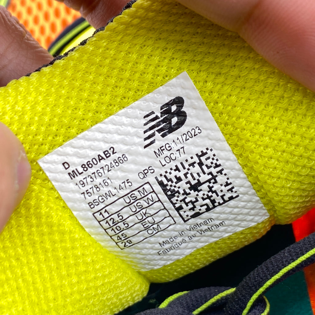 New Balance 860v2 "Ald Orange" 2024 Used Size 11