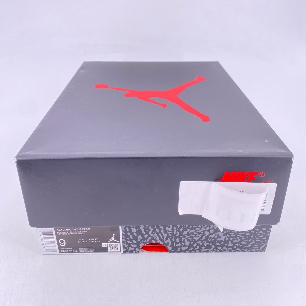 Air Jordan 3 Retro "Black Cement" 2024 New Size 9
