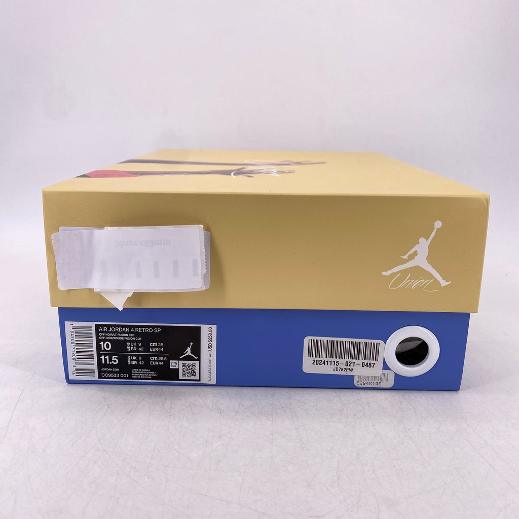 Air Jordan 4 Retro "Union Off Noir" 2020 Used Size 10