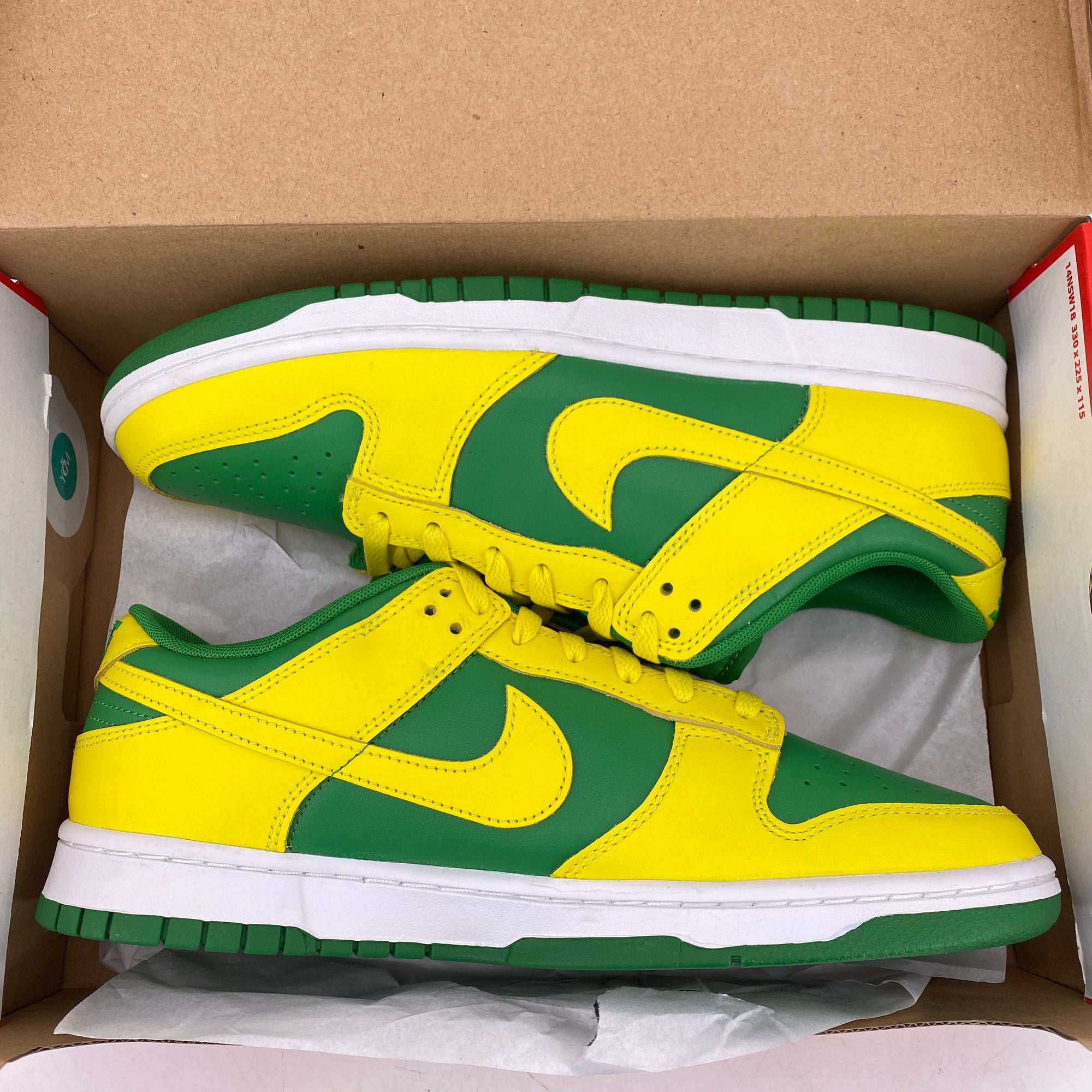 Nike Dunk Low &quot;Reverse Brazil&quot; 2023 New Size 10.5