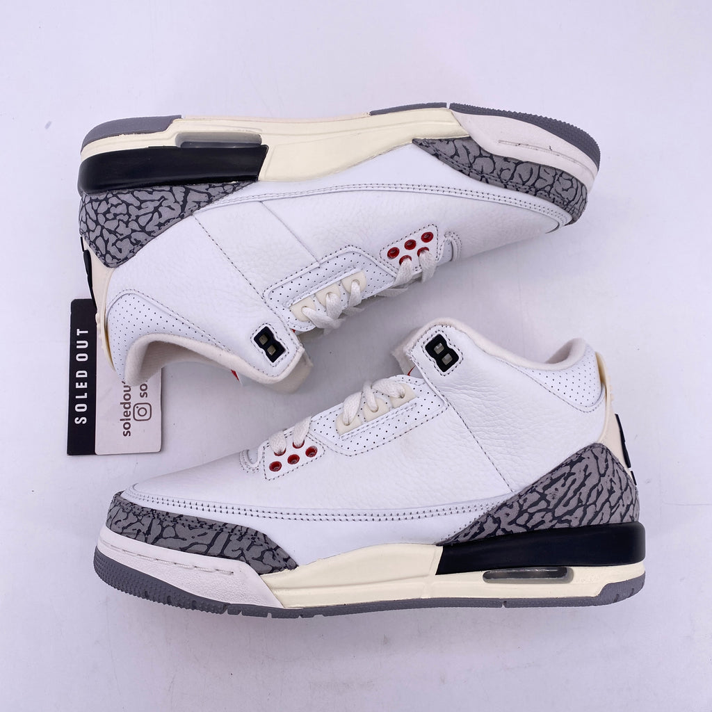 Air Jordan (GS) 3 Retro "White Cement Reimagined" 2023 New Size 6.5Y