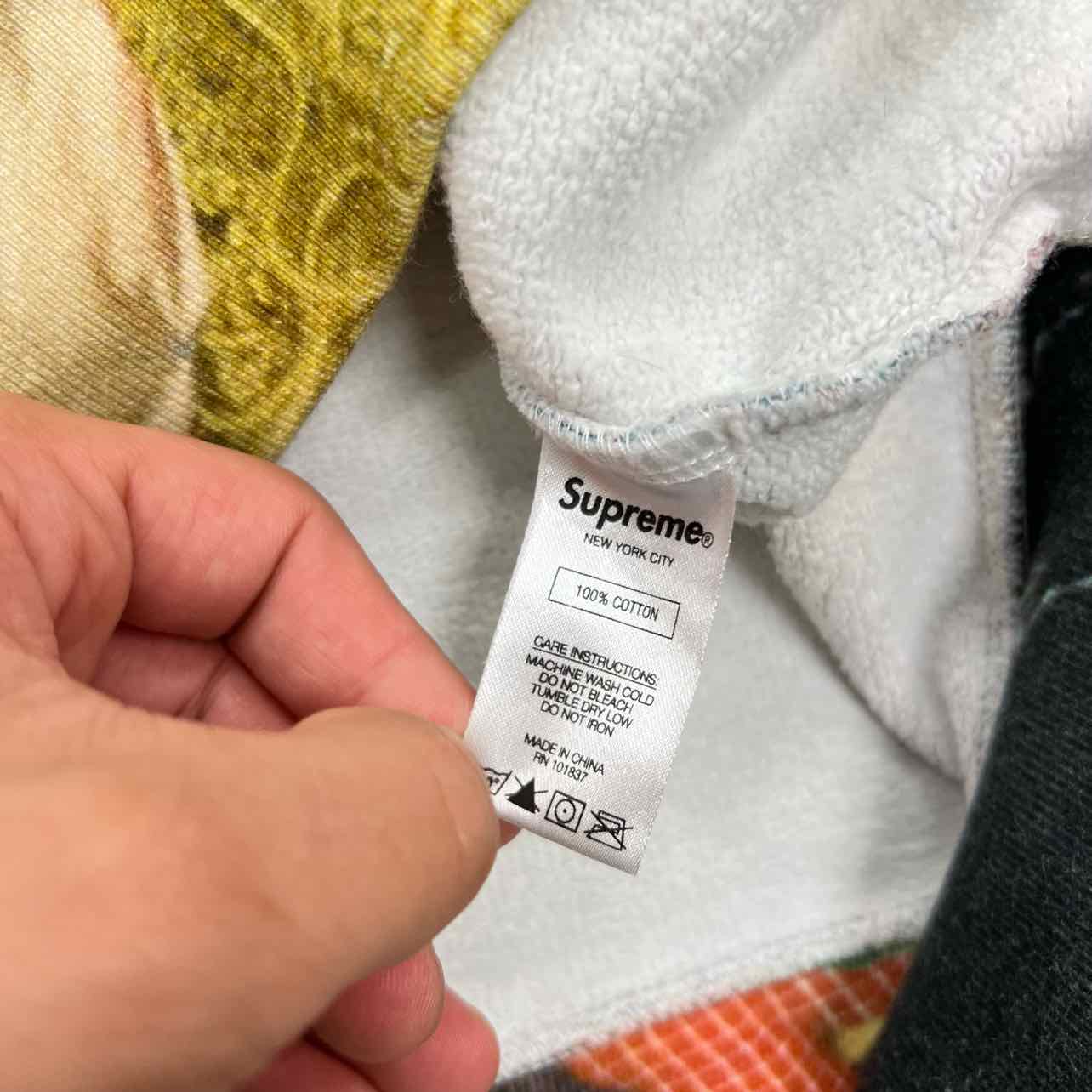 Supreme Hoodie &quot;MIKE KELLY&quot; Multi-Color Used Size L