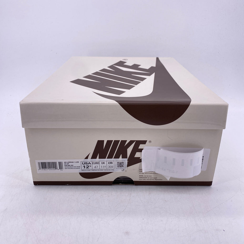 Air Jordan 1 Retro Low "Velvet Brown" 2024 New Size 12.5