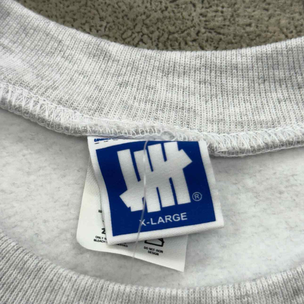 UNDFTD Crewneck Sweater "STENCIL" Grey New Size XL