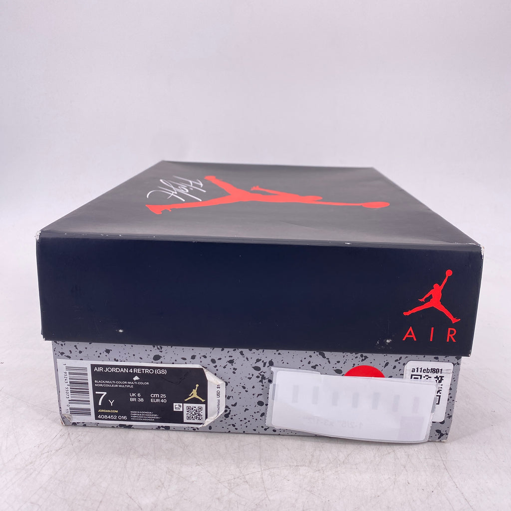 Air Jordan (GS) 4 Retro "Red Thunder" 2022 Used Size 7Y