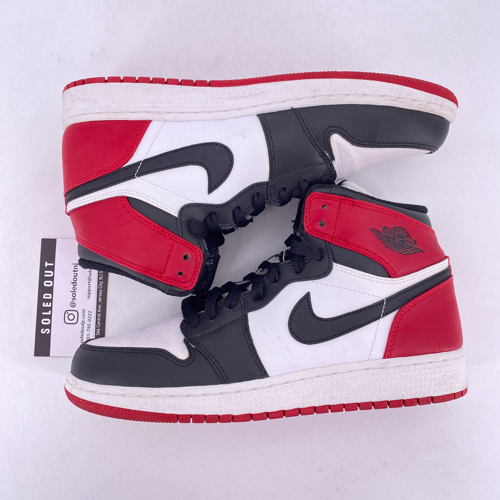Air Jordan (GS) 1 Retro High "Black Toe" 2013 Used Size 6.5Y