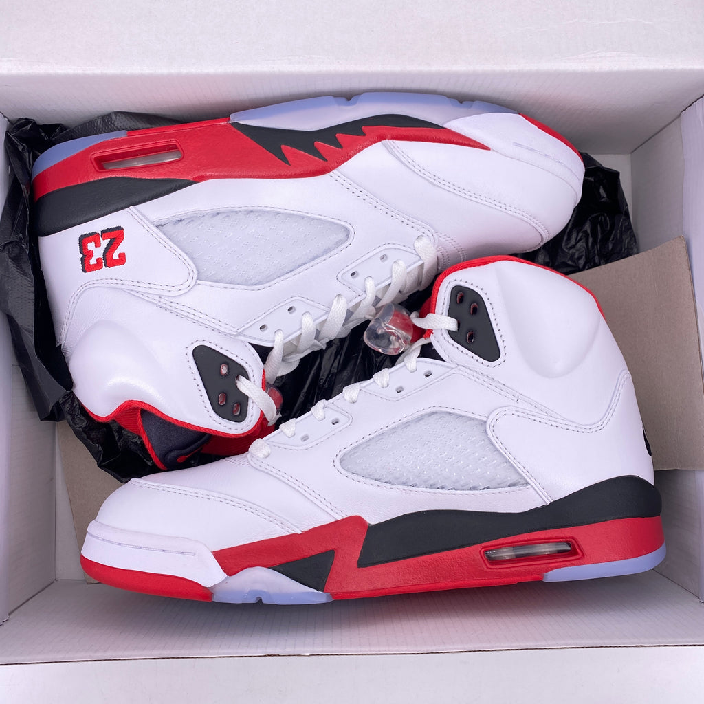 Air Jordan 5 Retro "Fire Red Black Tongue" 2025 New Size 9