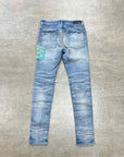 Amiri Jeans "PAJAMA ART PATCH" Blue Used Size 34