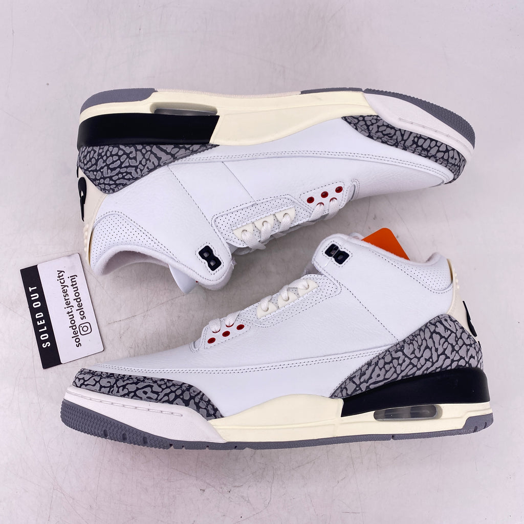 Air Jordan 3 Retro "White Cement" 2023 New Size 12.5