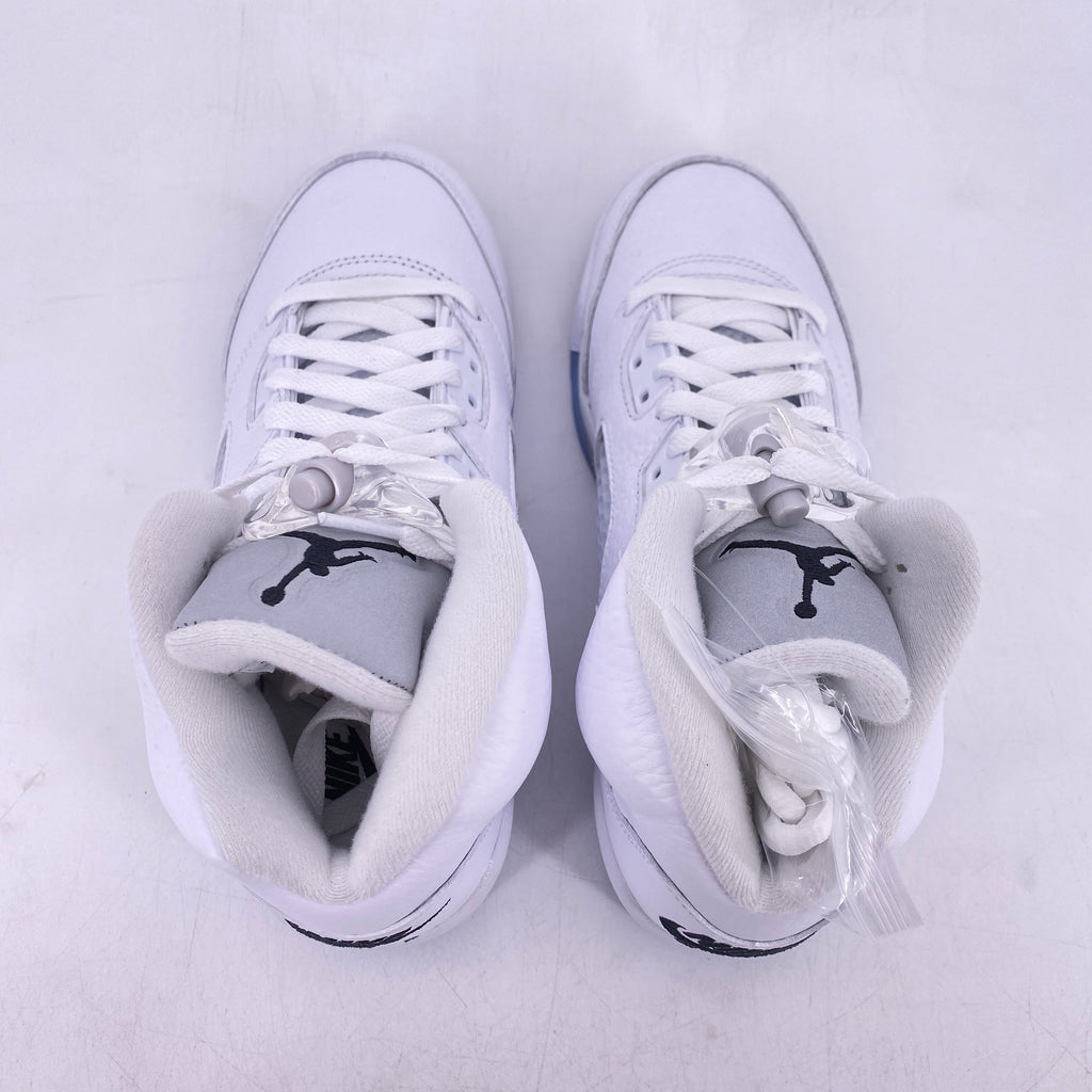 Air Jordan (GS) 5 Retro "White Metallic" 2026 New Size 4Y