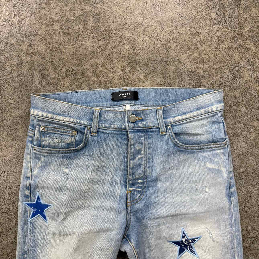 Amiri Jeans "STARS" Blue Used Size 32