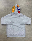 Bape Hoodie "SHARK" Grey New Size XL