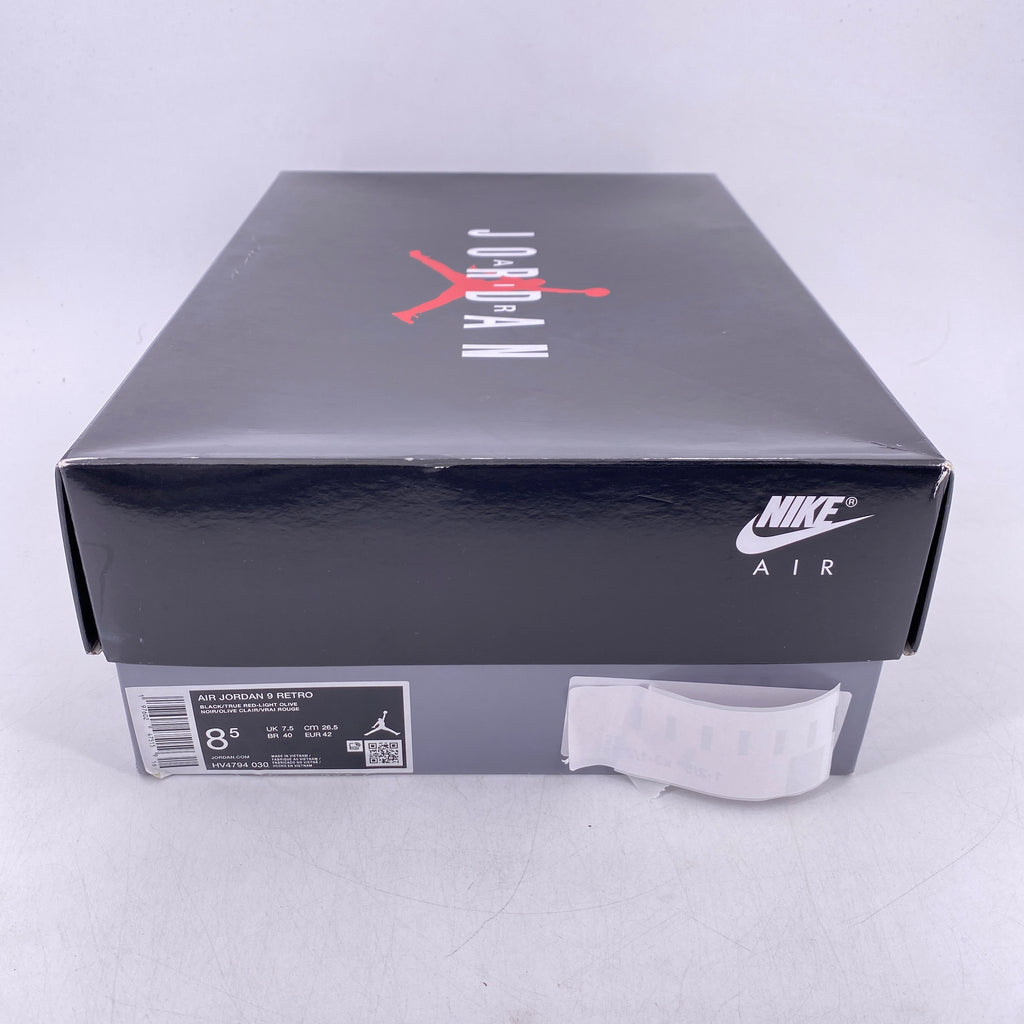 Air Jordan 9 Retro "Olive" 2024 New Size 8.5