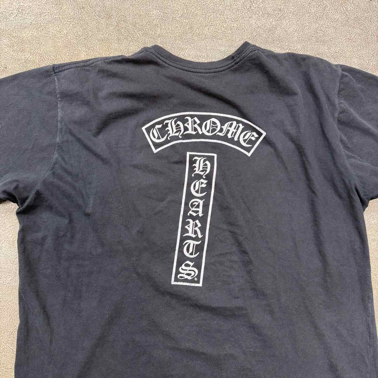 Chrome Hearts T-Shirt &quot;CEMETERY&quot; Black Used Size XL