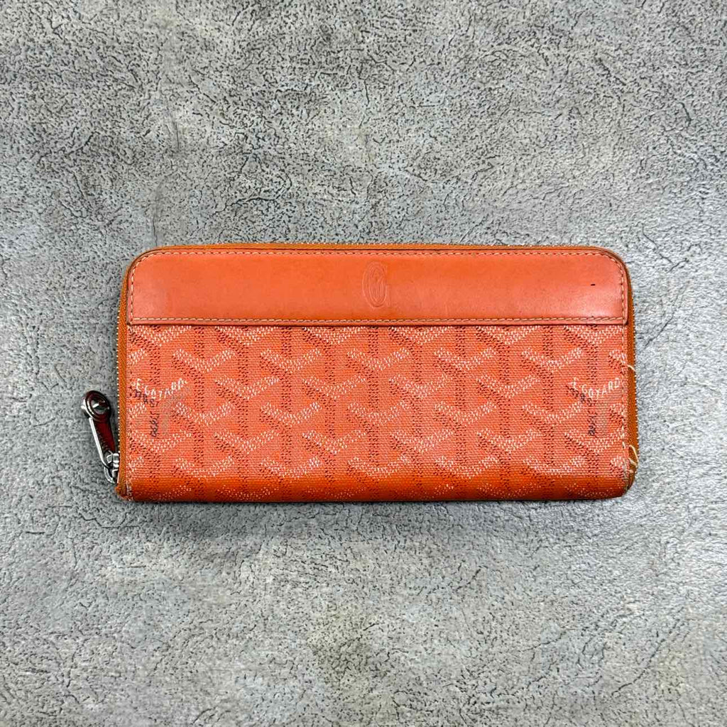Goyard Wallet "MATIGNON" Used Orange Size OS