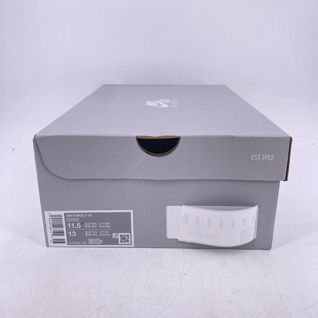 Nike Air Force 1 "White Black" 2021 New Size 11.5