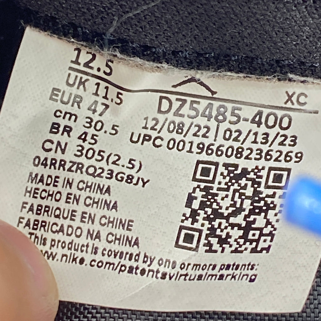 Air Jordan 1 Retro High OG "Unc Toe" 2023 Used Size 12.5