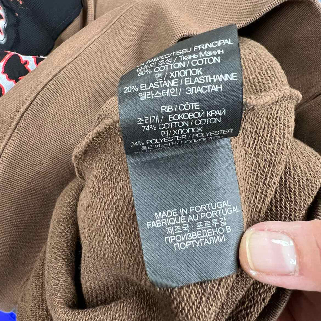 Vetements Hoodie "METAL PATCH" Brown New Size L