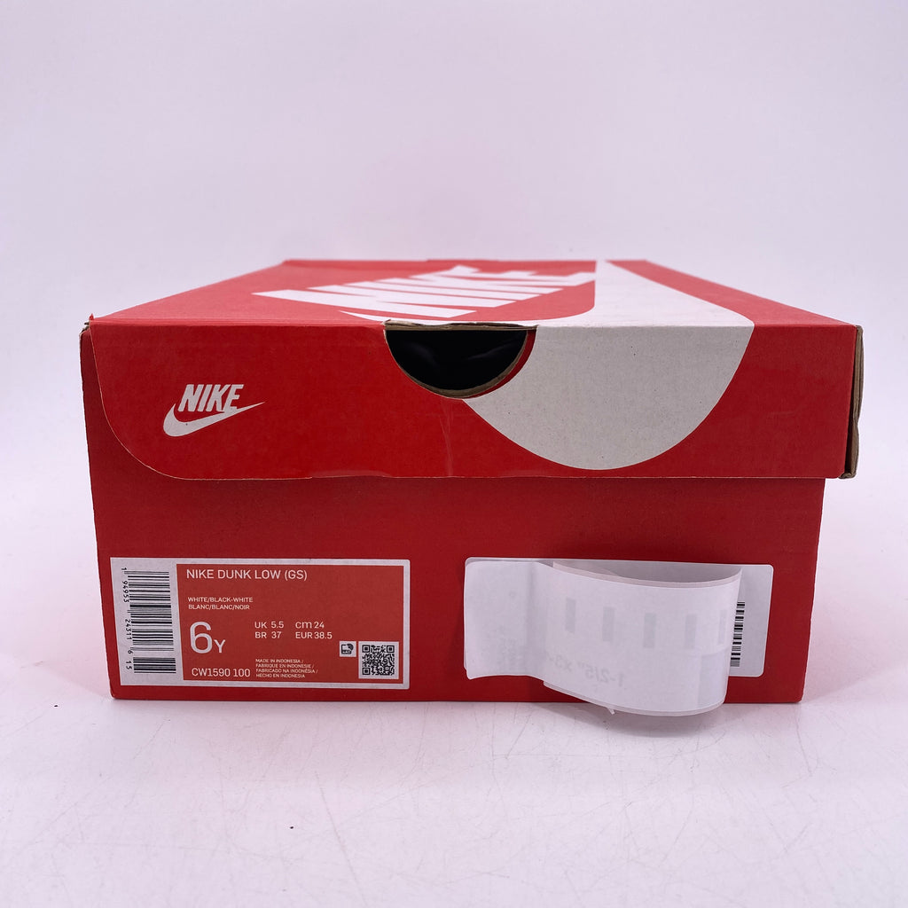 Nike (GS) Dunk Low "White Black" 2021 New Size 6Y