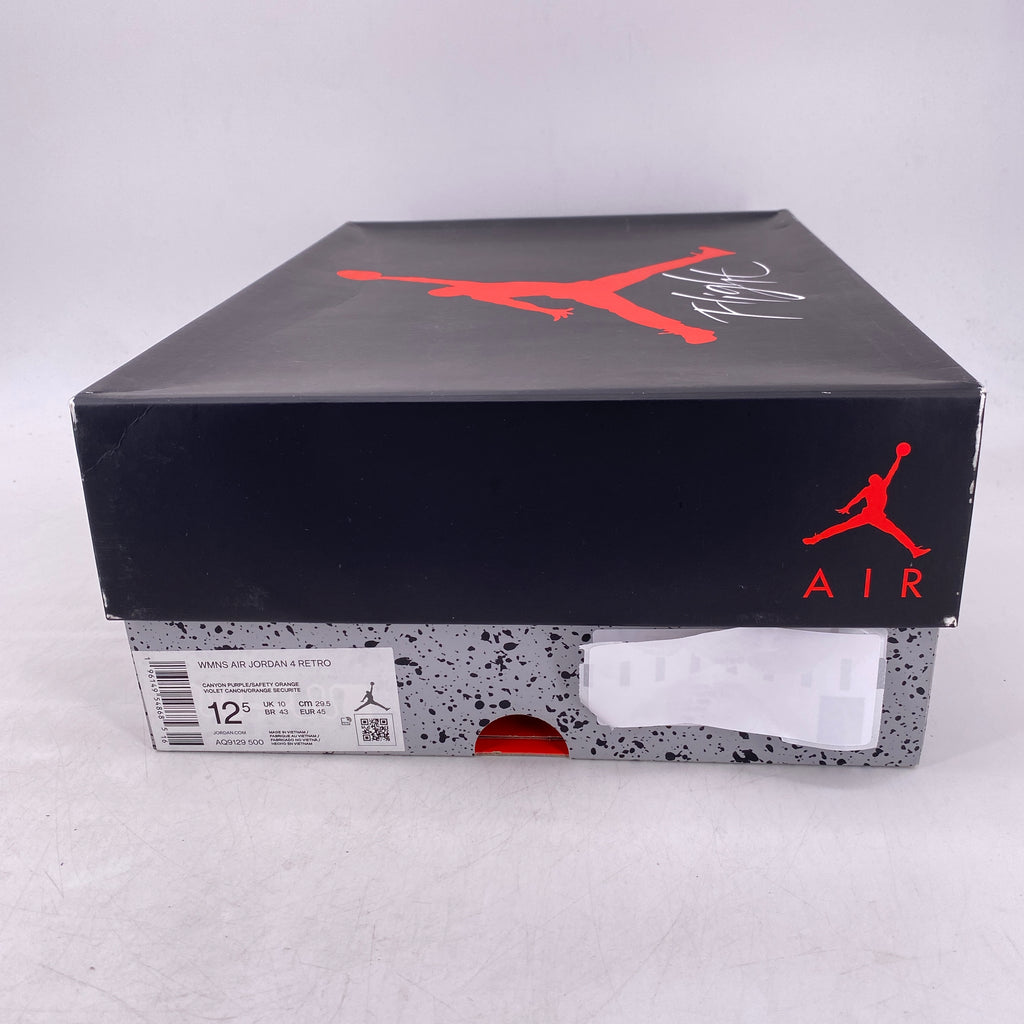 Air Jordan (W) 4 Retro "Canyon Purple" 2022 New Size 12.5W
