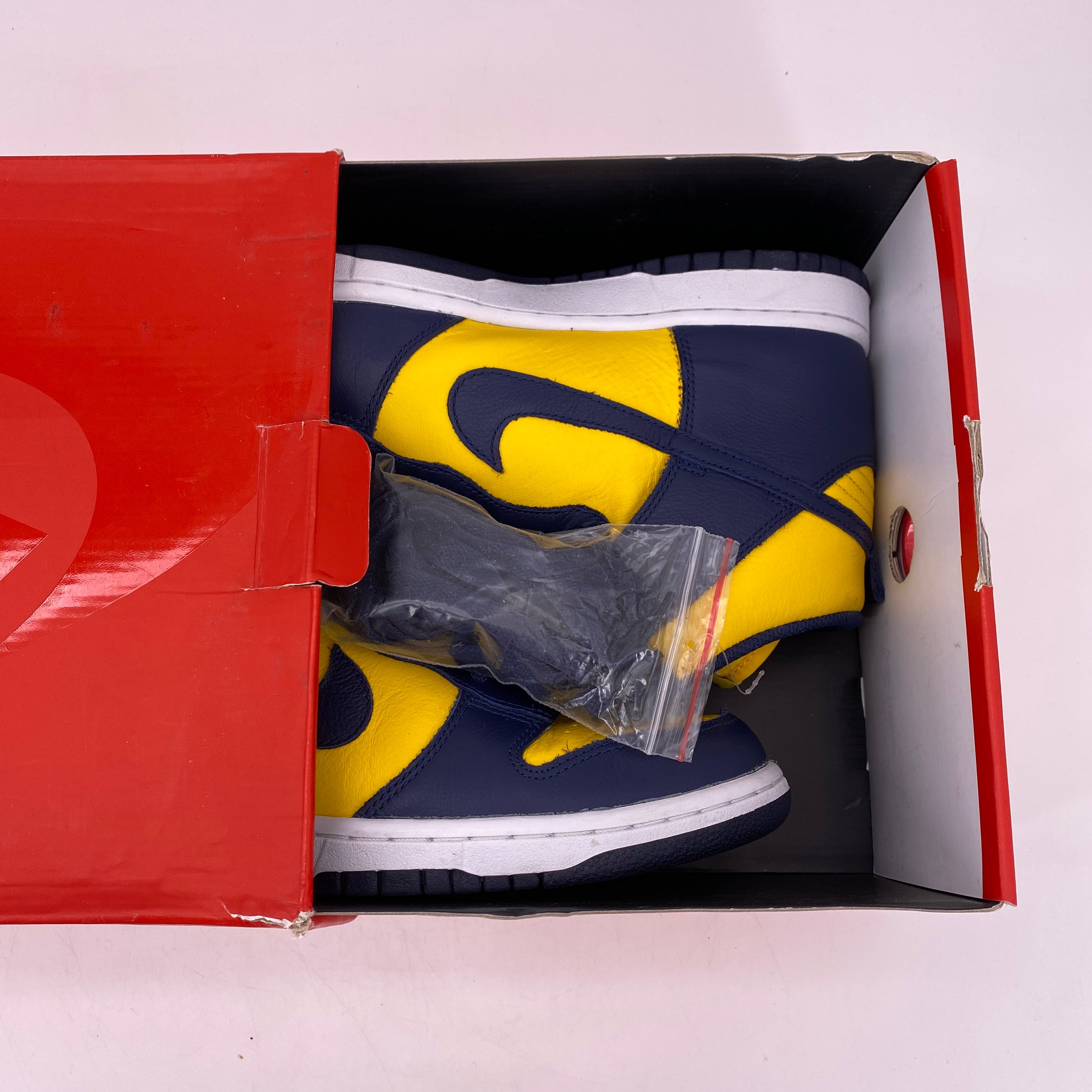 Nike Dunk High &quot;Michigan&quot; 2016 Used Size 10
