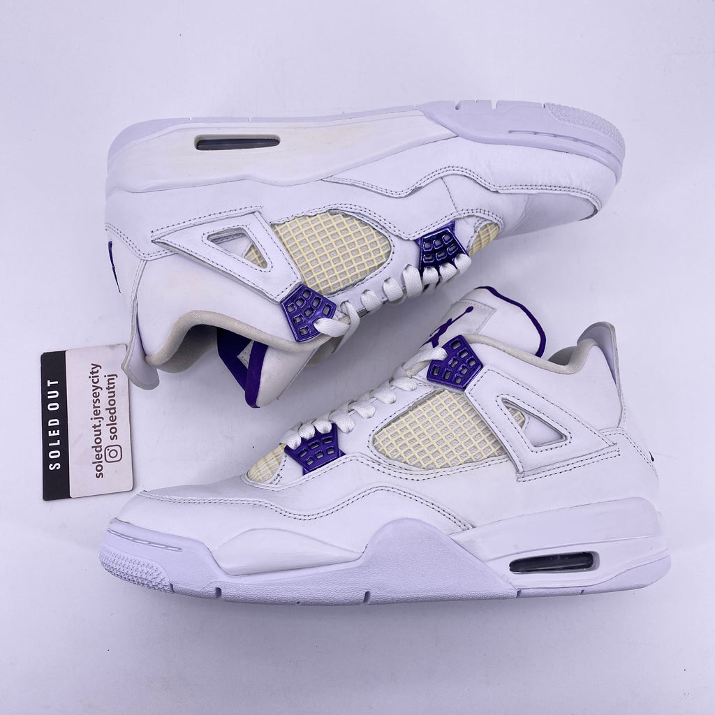 Air Jordan 4 Retro "Metallic Purple" 2020 Used Size 9.5