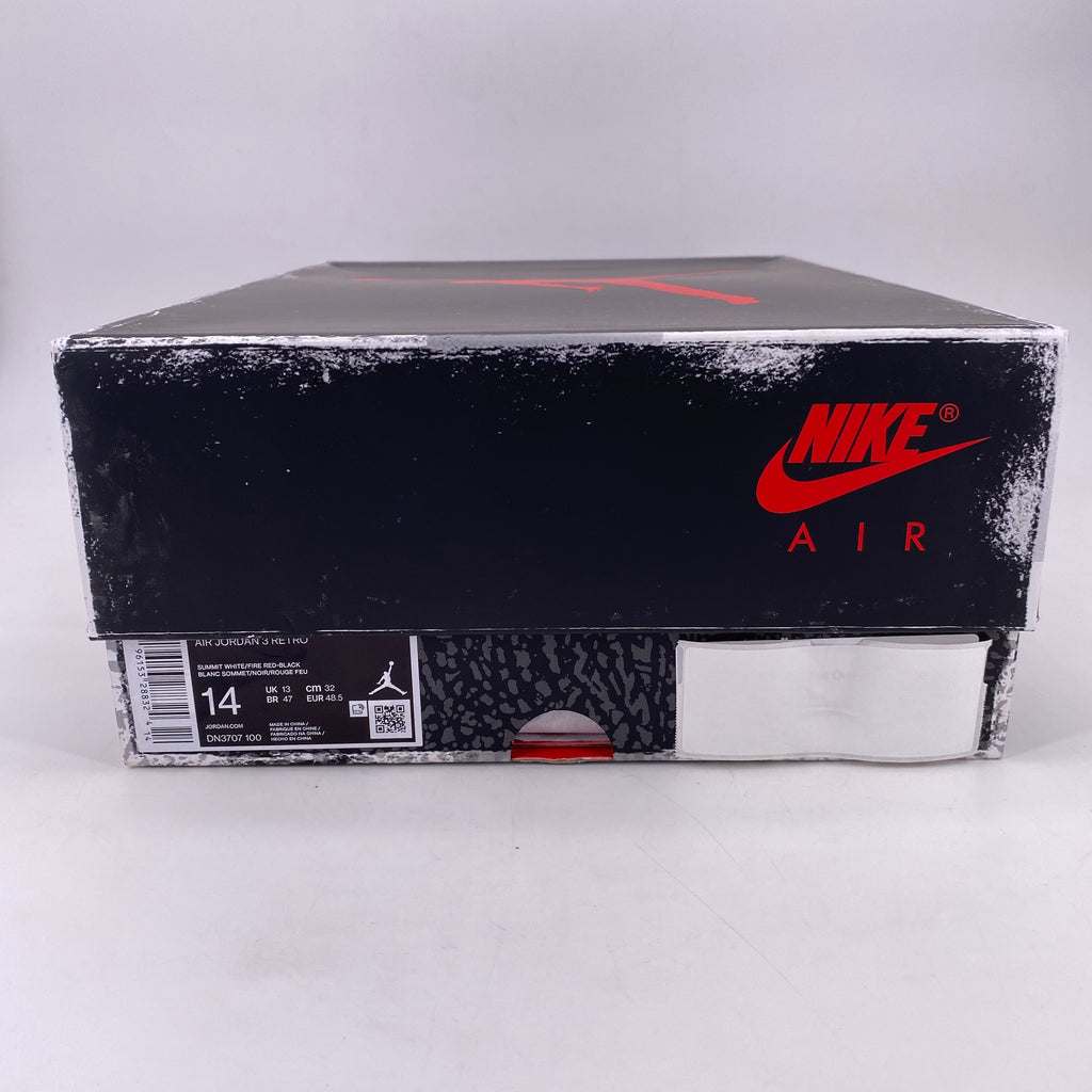 Air Jordan 3 Retro "White Cement" 2023 New Size 14