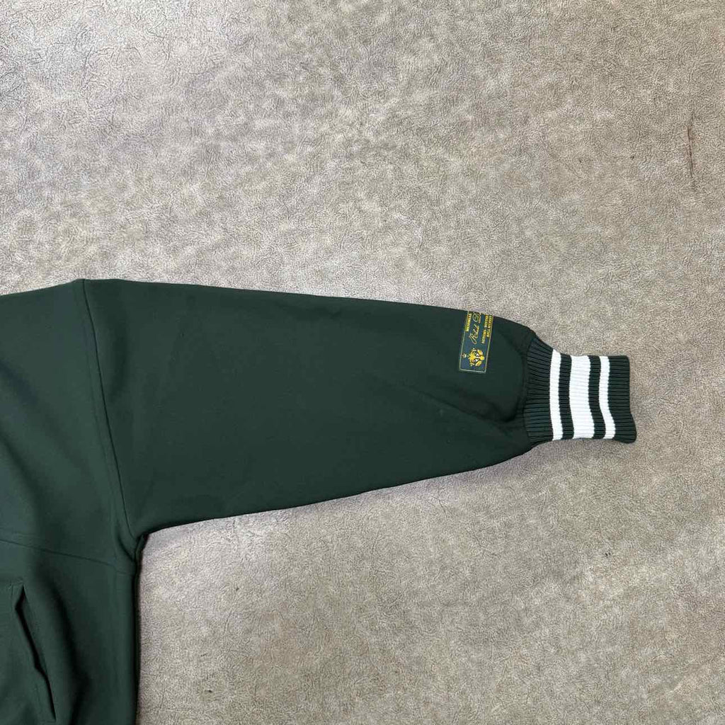 Rhude Zip Up "COLLEGE LOGO" Olive Used Size S