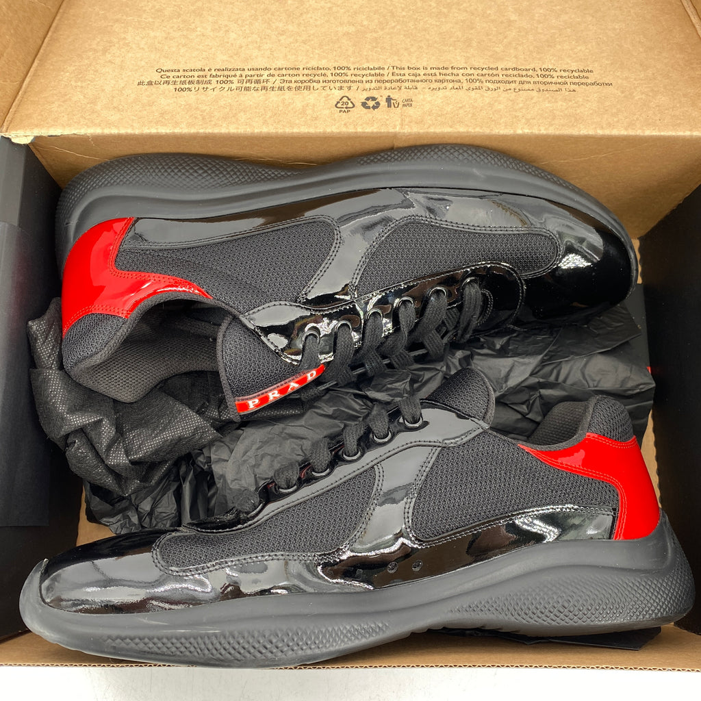 Prada America's Cup "Anthracite Red"  Used Size 11P