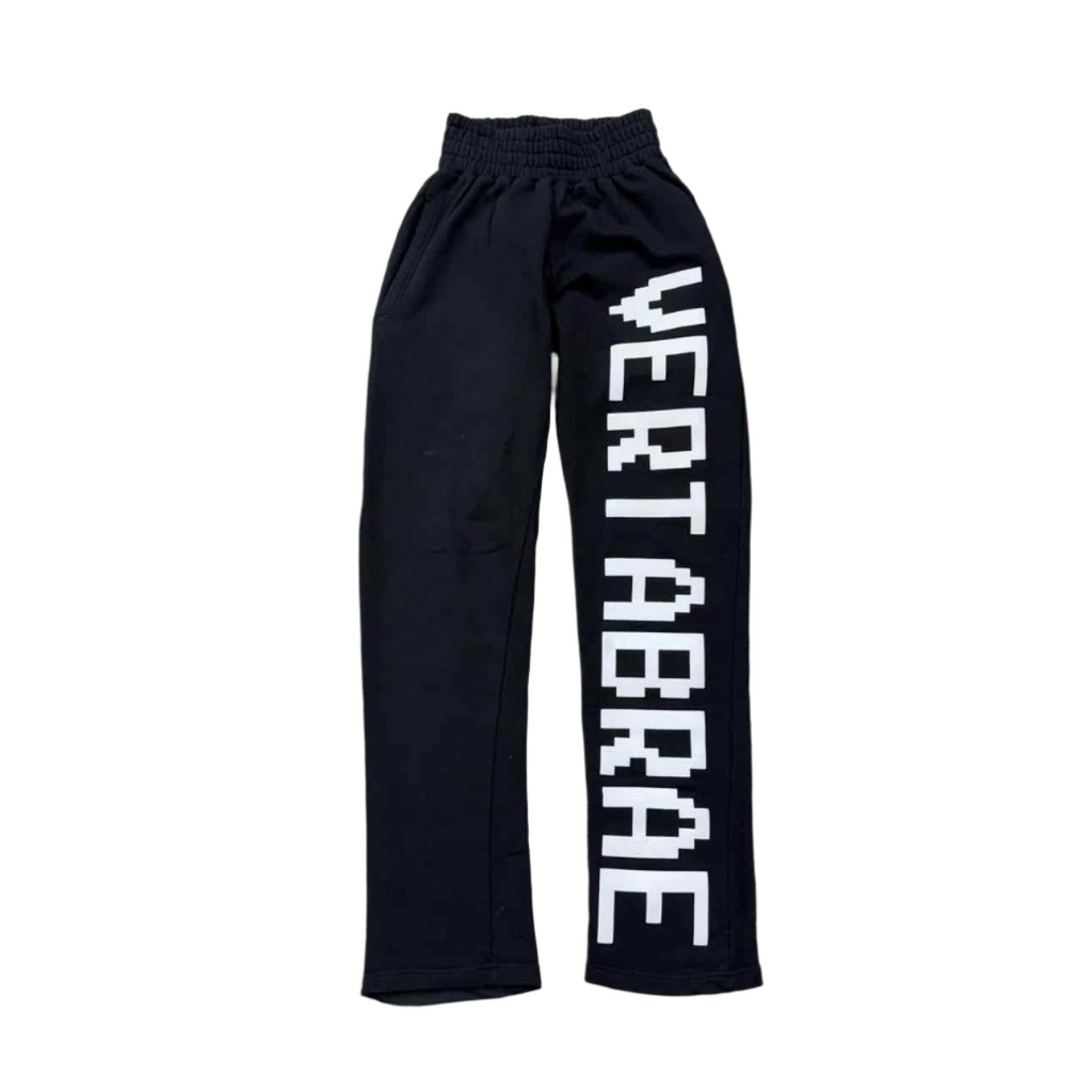 Vertabrae Sweatpants "LOGO" Black Used Size L