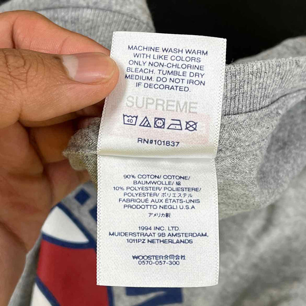 Supreme T-Shirt "LEAGUE" Grey Used Size XL