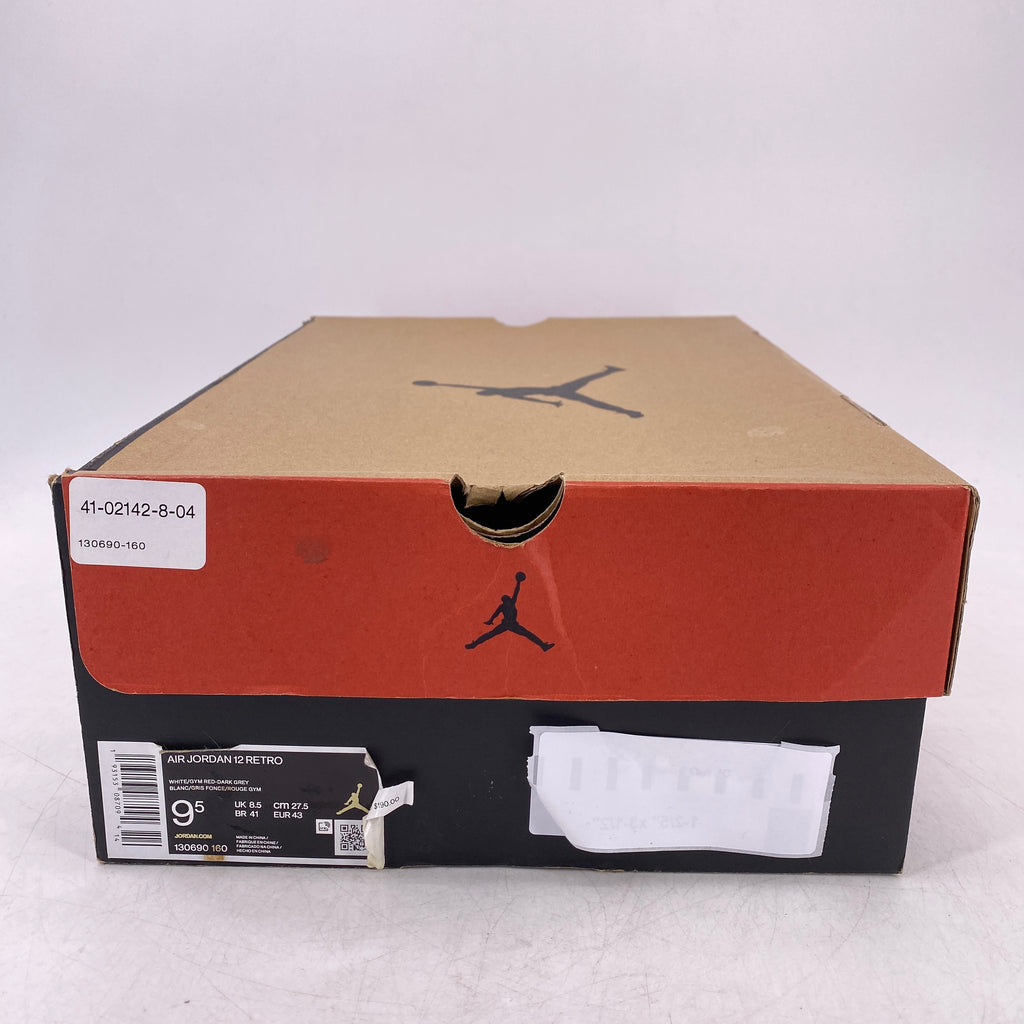 Air Jordan 12 Retro "White Dark Grey" 2019 Used Size 9.5